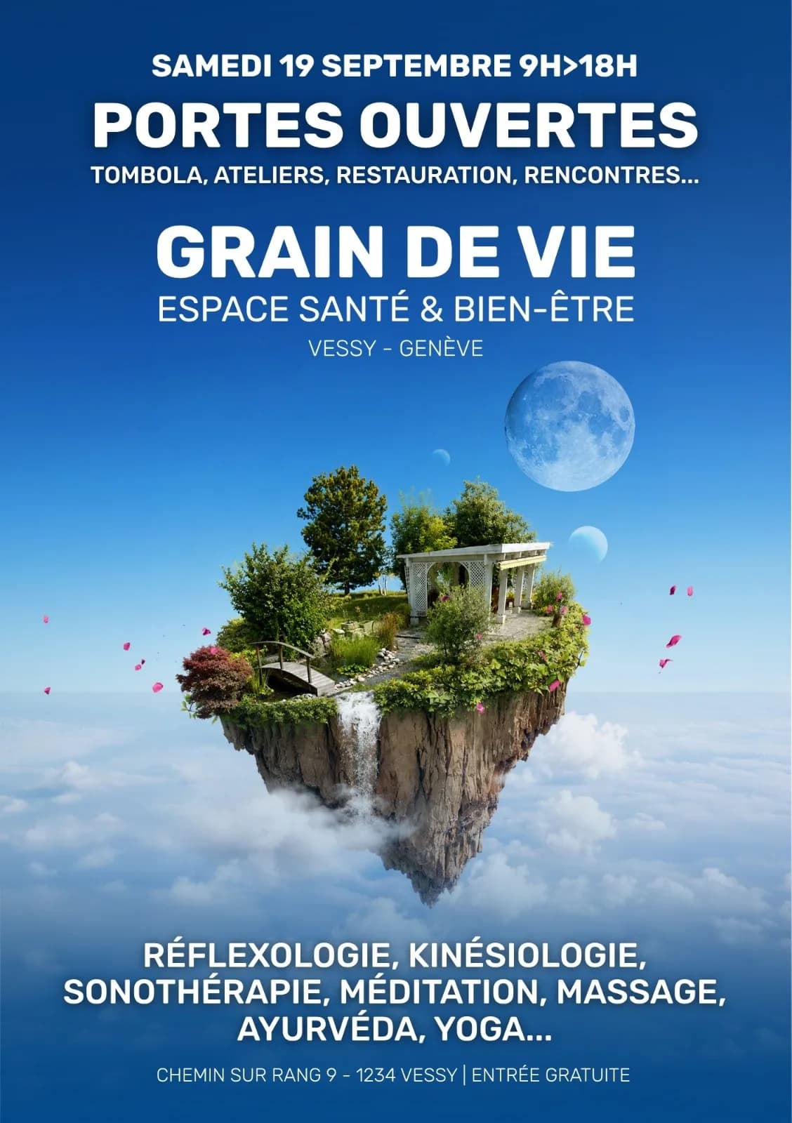 Portes ouvertes du grain de vie, ateliers et démonstrations de massage : samedi 19 septembre 2026