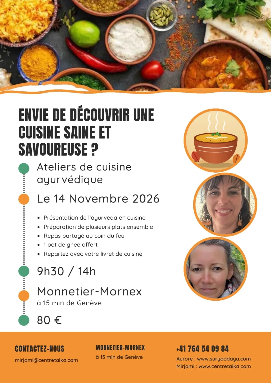 Atelier cuisine ayurvédique